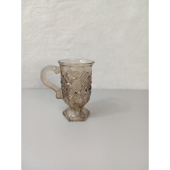 Avon Smoke Brown 1876 Cape Cod Collection Pedestal Coffee Mug Cup Irish Retro - Picture 1 of 9